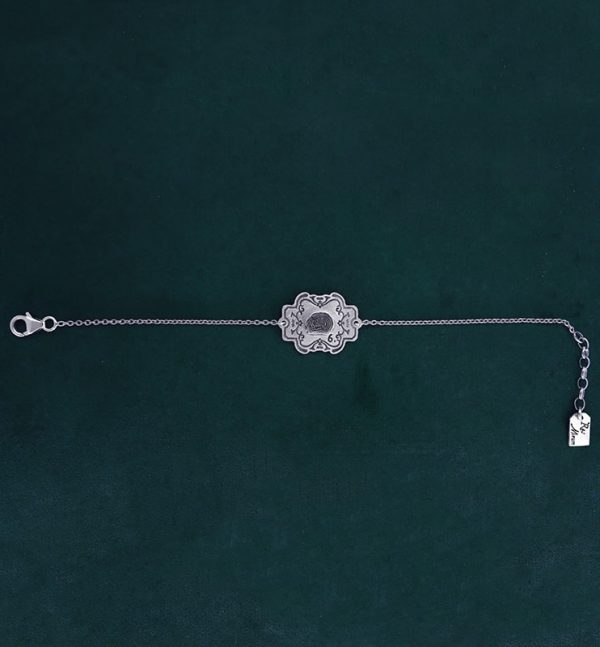 Bracelet malachite, inspiré de l'univers rétro des collections minéralogiques anciennes fabrication artisanale | Res Mirum