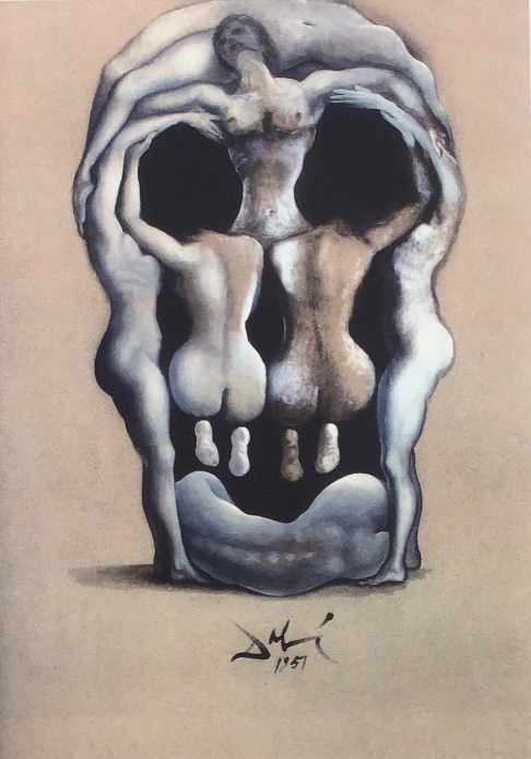 Salvador Dali Le Crâne, 1951
