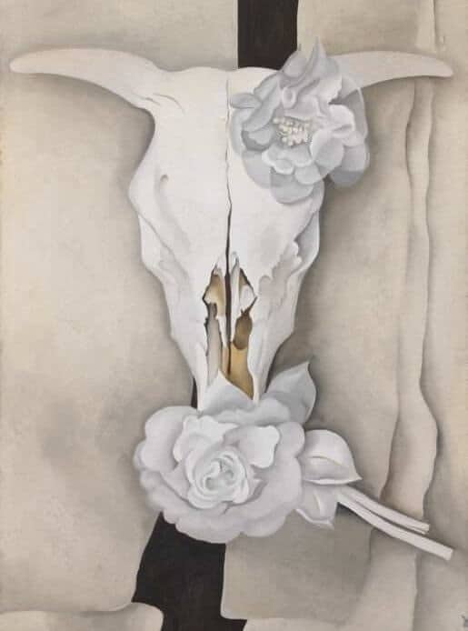 cows skull with calico roses, 1931 by Georgia O'Keeffe